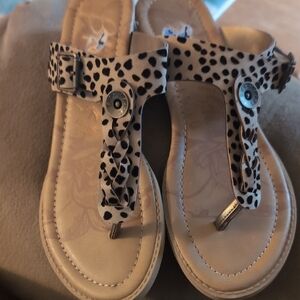 Blowfish Malibu Leopard Print Sandals